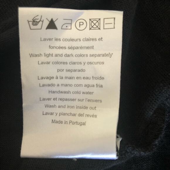 Sandro Black Linen Knit Short Satin Sleeve Top 2 - Picture 9 of 9